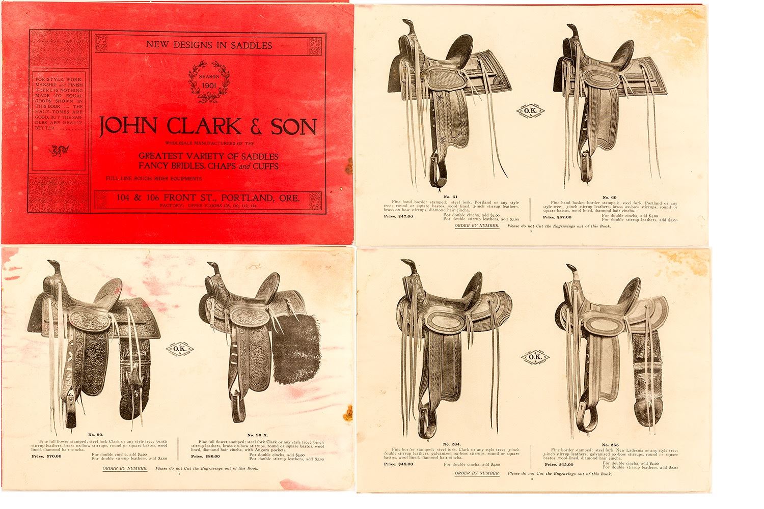 John Clark & Son Saddle Catalog (1901)