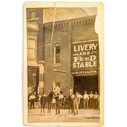 Livery and Feed Stable Cabinet Card