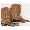 Image 1 : Lucchese Brown Leather Cowboy Boots