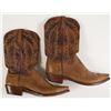 Image 1 : Lucchese Two-Tone Brown Leather Cowboy Boots
