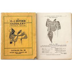 Original Snyder Saddlery Catalog