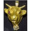Image 1 : Ruby Eye Gold Pendant