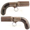 Image 1 : Belgian Brevette 4 barrel Pepperbox revolver