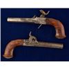 Image 1 : Pair of Auguste Francotte folding trigger percussion pocket pistols