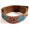 Image 1 : Crow Beaded Belt with Brass Tacks