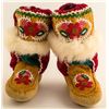 Image 1 : Indian Beaded Boots with Fur