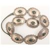 Image 1 : Navajo Belt with 9 Large Silver Conchos