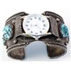 Image 1 : Turquoise Watch Band Cuff Bracelet.