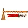 Image 1 : c.1871 Crescent Moon Brass Head Presentation Tomahawk w/ Batwing Die Cutout