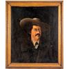 Image 1 : Oil Painting Portrait of Pawnee Bill