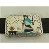 Image 5 : Zuni Inlay Concho Belt - Benjamin Becenti