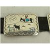 Image 8 : Zuni Inlay Concho Belt - Benjamin Becenti