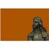 Image 2 : Art Deco Joan of Arch Bronze Sculpture on Marble Base Figurine