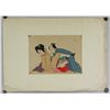 Image 6 : 3 PC Japanese Watercolour Erotic Paining on Silk