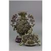 Image 3 : Chinese Fine Green Hardstone Carved Vase