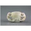 Image 1 : Chinese Hetian White Jade Carved Tiger Cup
