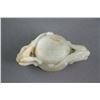 Image 4 : Chinese Hetian White Jade Carved Tiger Cup