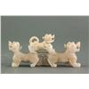 Image 2 : Chinese Archaistic Hetian White Jade Tiger Toggle