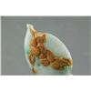 Image 4 : Burma Green and Russet Jadeite Gourd Form Pendant