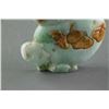Image 5 : Burma Green and Russet Jadeite Gourd Form Pendant