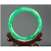 Image 3 : Burma Green Jadeite Carved Bangle