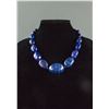 Image 1 : Chinese Lapis Lazul Carved Necklace