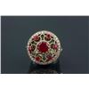 Image 2 : Sterling Silver Ruby & Cubic Zirconia Ring RV$250