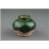 Image 1 : Chinese Dingyao Style Green Pottery Vase