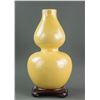 Image 1 : Chinese Yellow Ground Porcelain Double Gourd Vase
