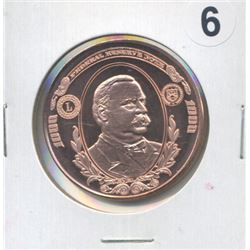 Grover Cleveland $1000 Note One Ounce .999 Copper Round