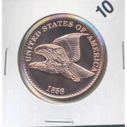 1856 Flying Eagle Cent One Ounce .999 Copper Round