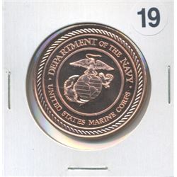 Department of the Navy One Ounce .999 Copper Round
