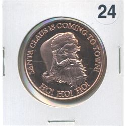 Santa Claus Is Coming To Town One Ounce .999 Copper Round