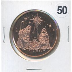 Birth of Christ One Ounce .999 Copper Round