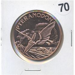 Pteranodon One Ounce .999 Copper Round