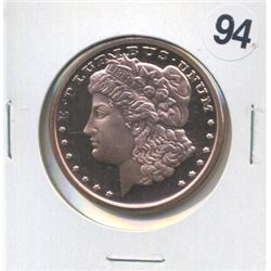 Morgan Dollar Style One Ounce .999 Copper Round