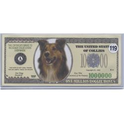 United States of Collies One Million Dollar Novelty Note