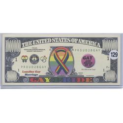 Gay Pride One Million Dollar Novelty Note