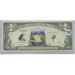 Fore Golf Novelty Note Drive For Show Putt for Dough