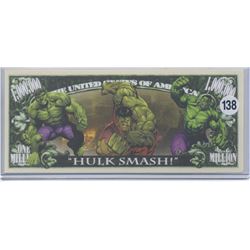 Hulk Smash Million Dollar Novelty Note