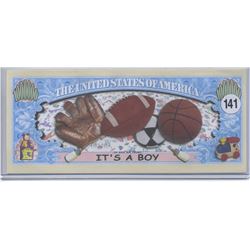 Its A Boy One Million Dollar Novelty Note