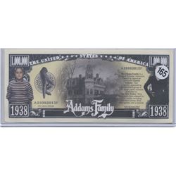 Addams Family 1938 One Million Dollar Novelty Note
