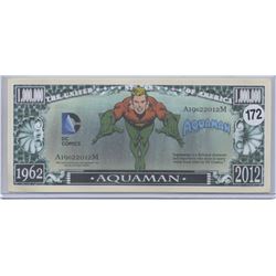 Aquaman DC Comics 1962 2012 One Million Dollar Note