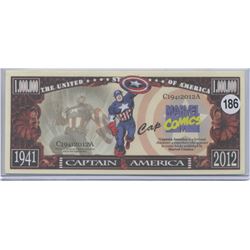 Captain America 1941 2012 Marvel Comics Million Dollar Note