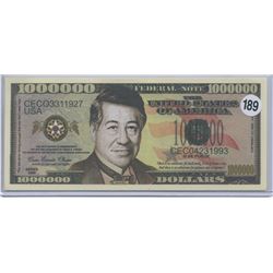 Cesar Chavez Civil Rights One Million Dollar Note