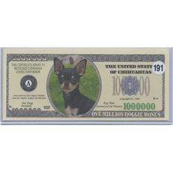 United States of Chihuahuas One Million Dollar Note