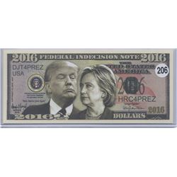 Donald Trump Hillary Clinton Federal Indecision Note
