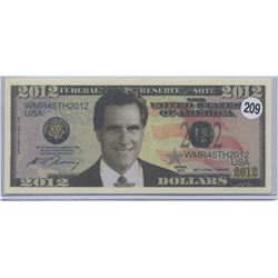 Mitt Romney 2012 Novelty Note