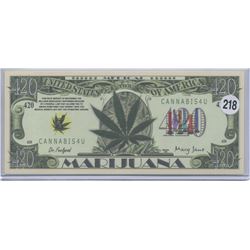 Marijuana 420 Cannabis Novelty Note
