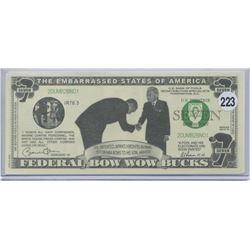 Embarassed State of America Federal Bow Wow Note